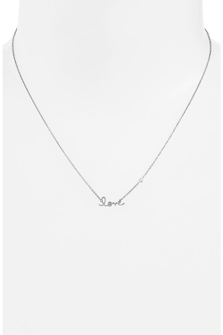 Love Necklace, Alternate, color, SILVER