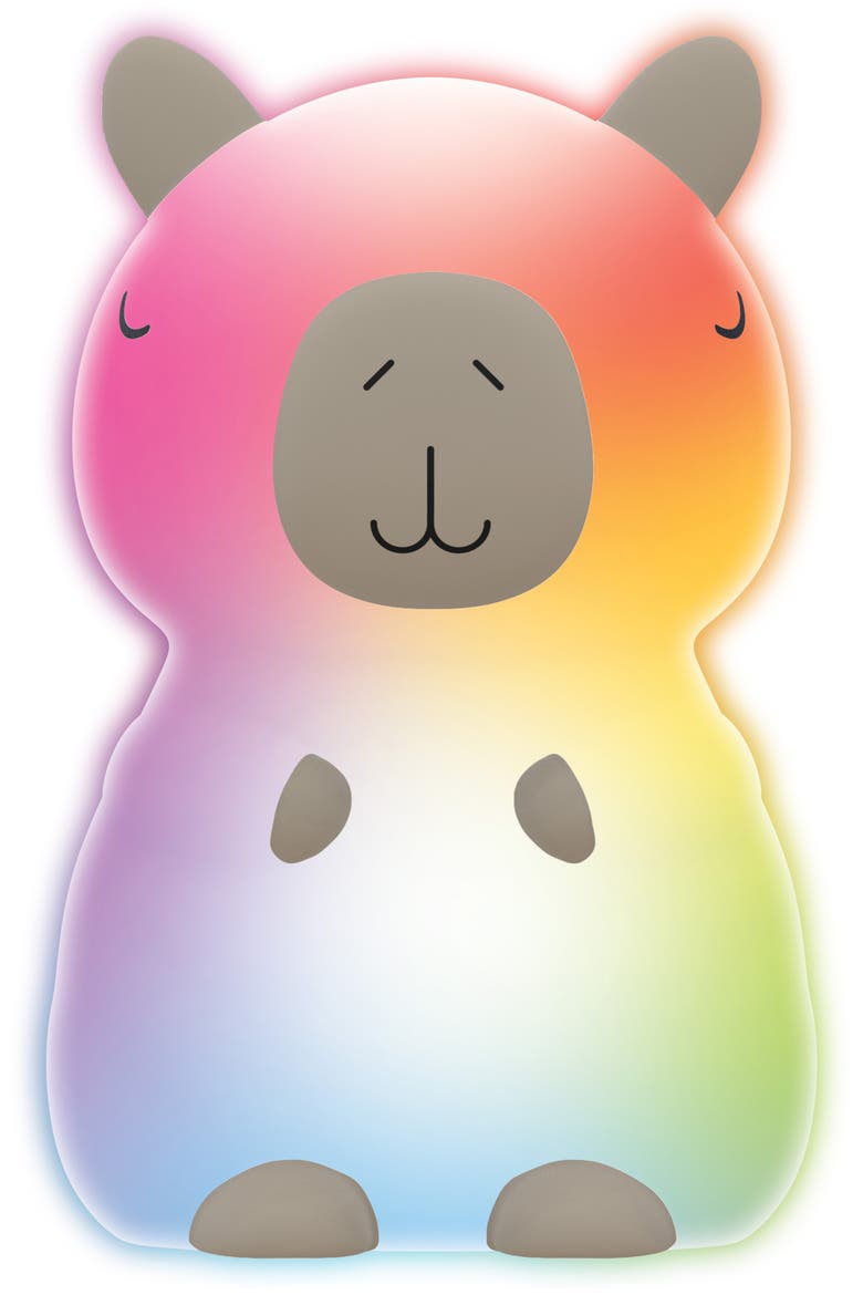 Capybara Squishy Desk Lamp, Main, color, WHITE GRAY