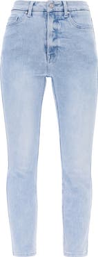 Bayeas High Waist Slim Straight Leg Jeans