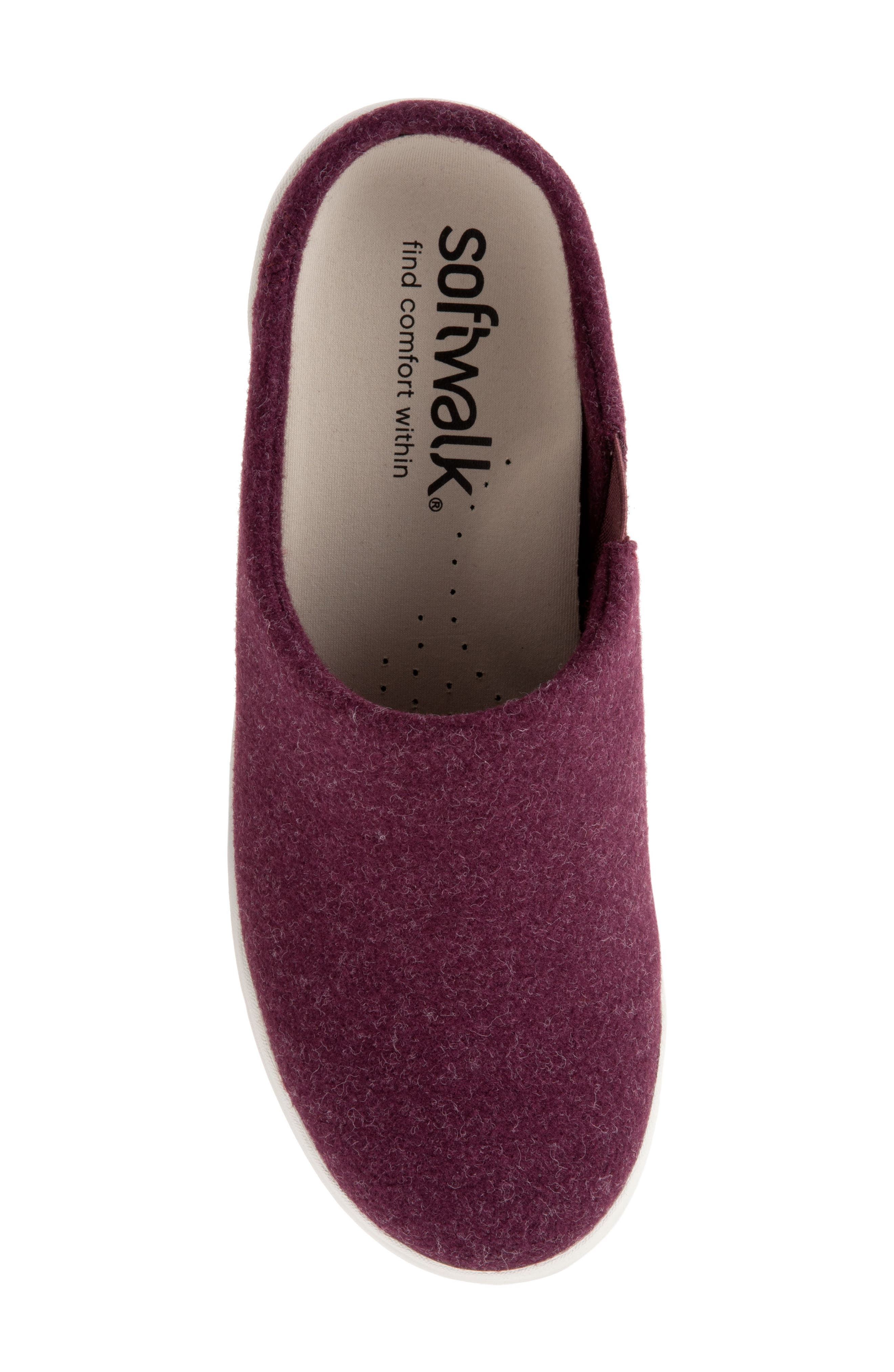 SoftWalk<sup>®</sup> Auburn Mule, Alternate, color, Burg Felt