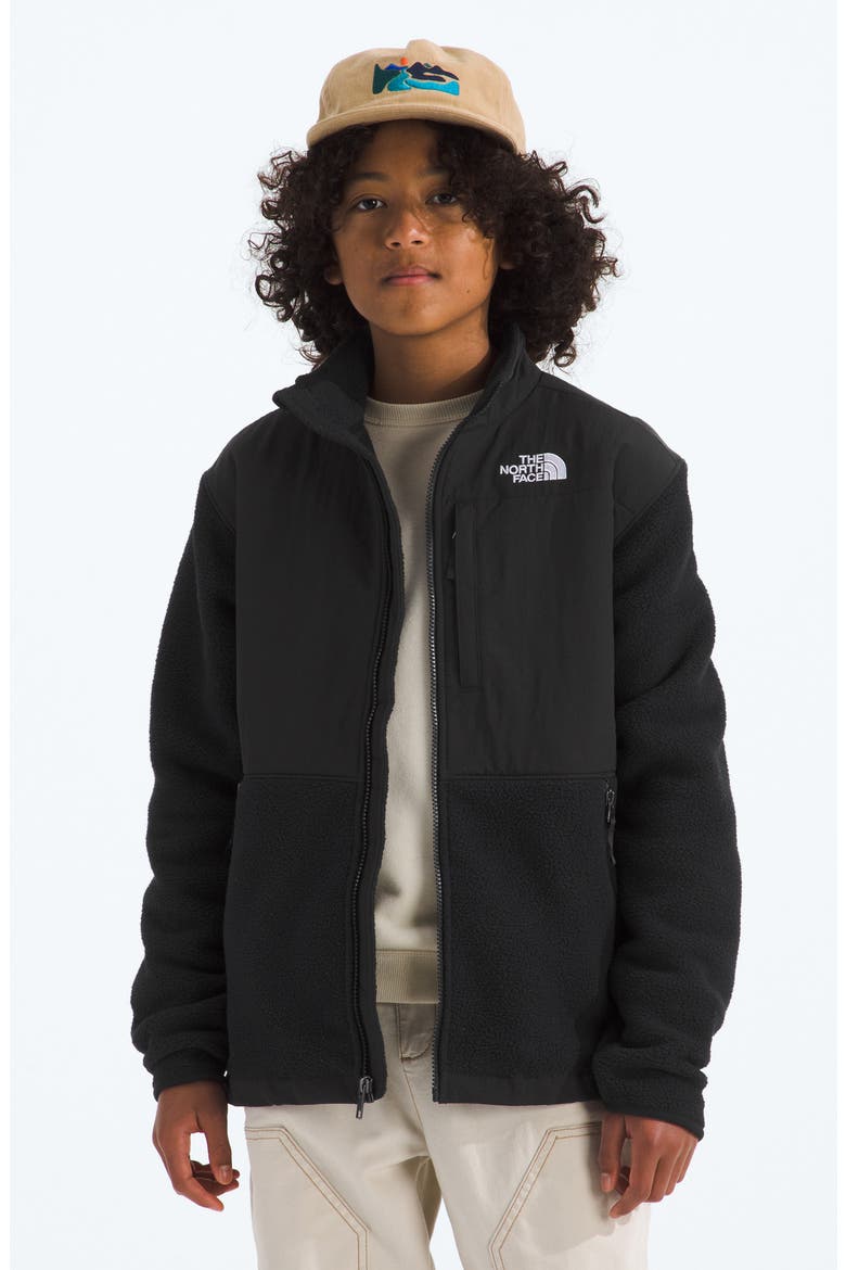 Kids' Denali Water Repellent Fleece Jacket, Alternate, color, TNF BLACK