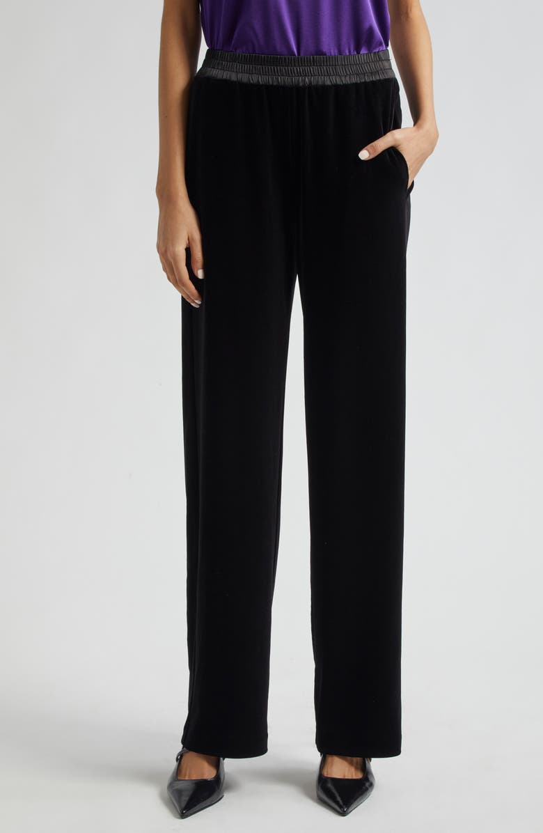 Emporio Armani Stretch Chenille Pants, Main, color, 