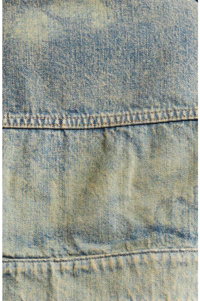 Denim Bolero Jacket, Alternate, color, SAND