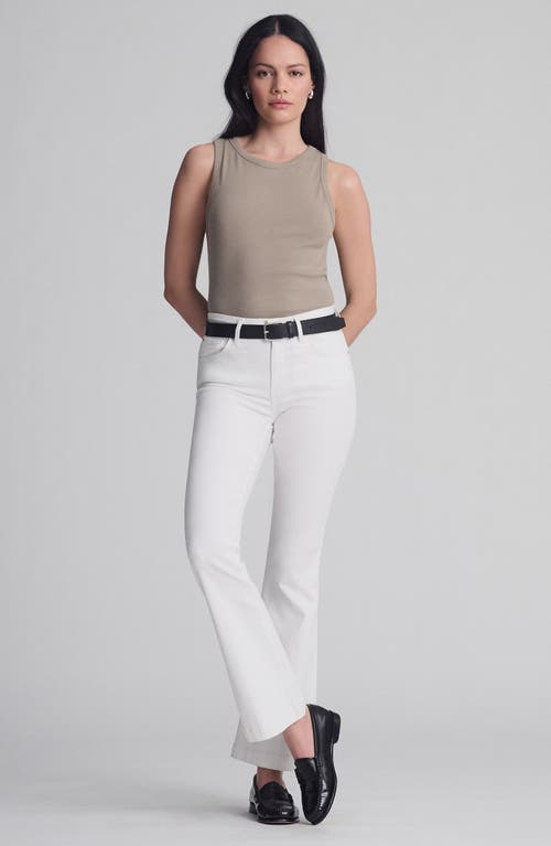 Mavi Jeans Sydney Mid Rise Flare Jeans In White