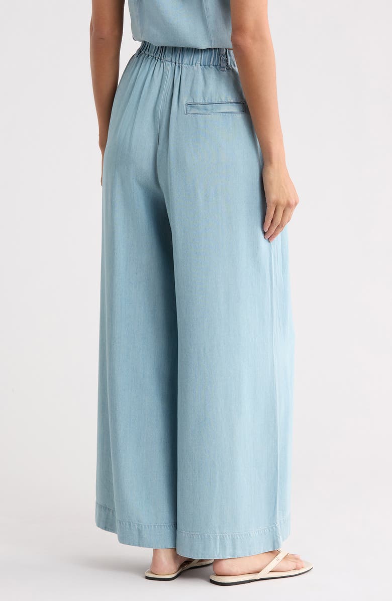 Young, Fabulous & Broke Calvin Crop Wide Leg Trousers, Alternate, color, Indigo Pale Blue Wash