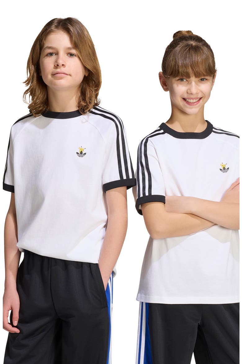 Kids' Graphic Ringer T-Shirt, Alternate, color, WHITE