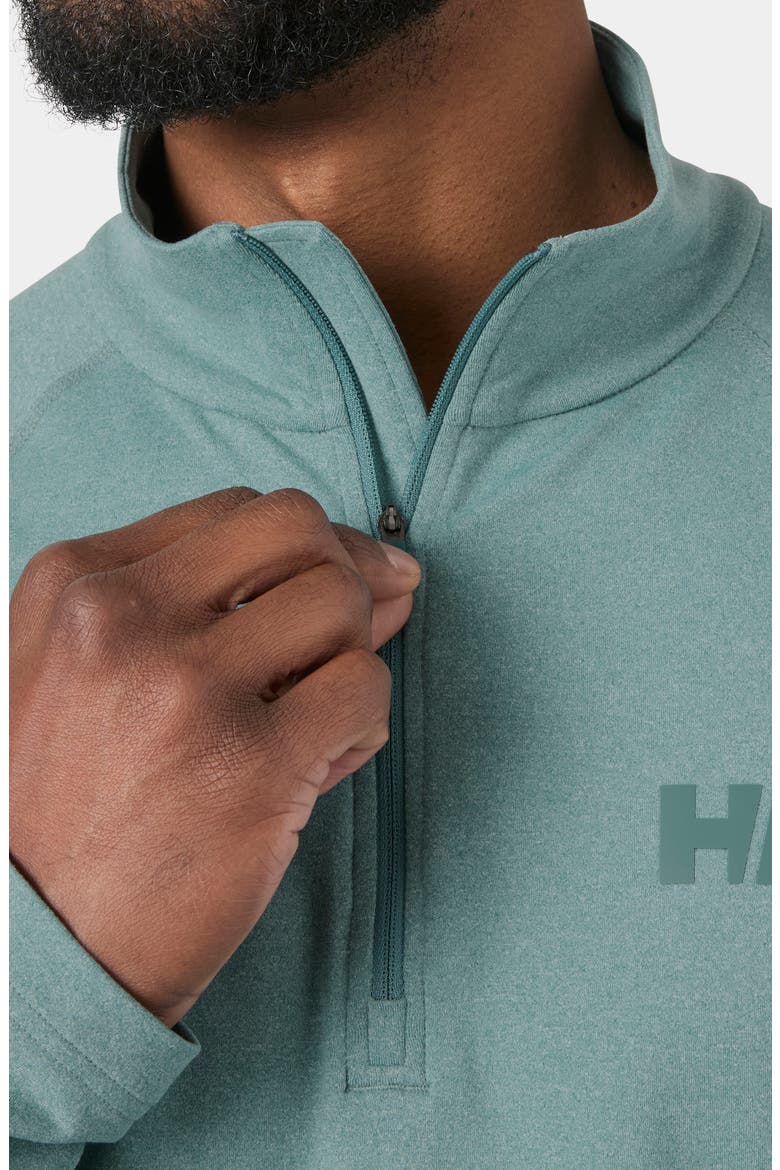 Tyri Half Zip Pullover, Alternate, color, 494 OPAL GREEN
