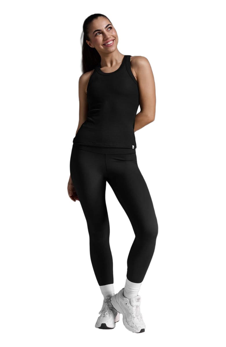 2XU Fluid Modal Rib Tank, Alternate, color, Black/White