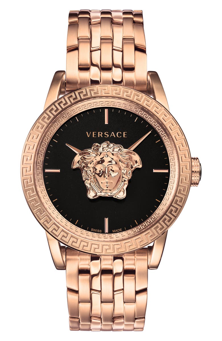 Versace Men's Palazzo Empire Swiss Quartz Bracelet Watch, 43mm, Main, color, 