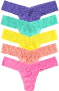 Hanky Panky Assorted 5-Pack Lace Low Rise Thongs