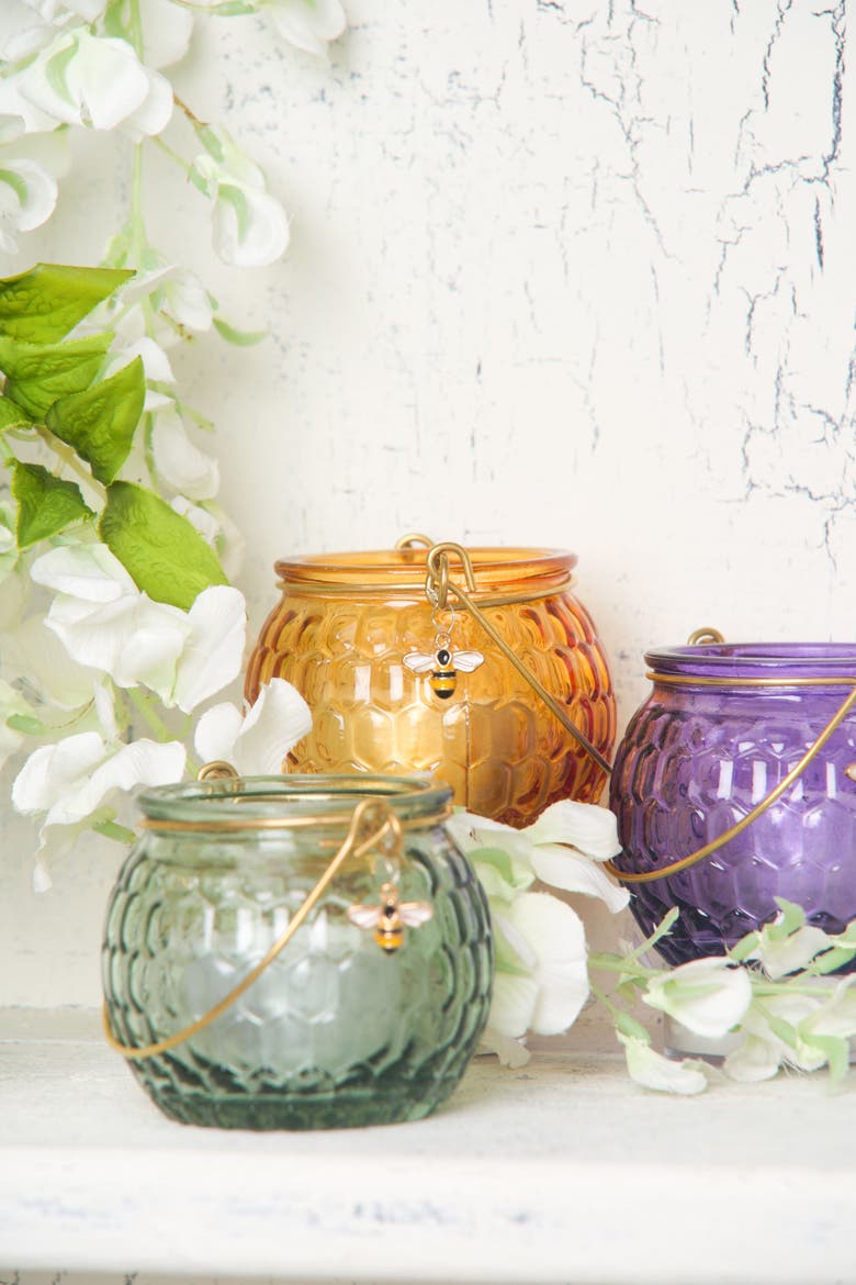 Spring Assortment of 3 Candle Holders, Alternate, color, Orange