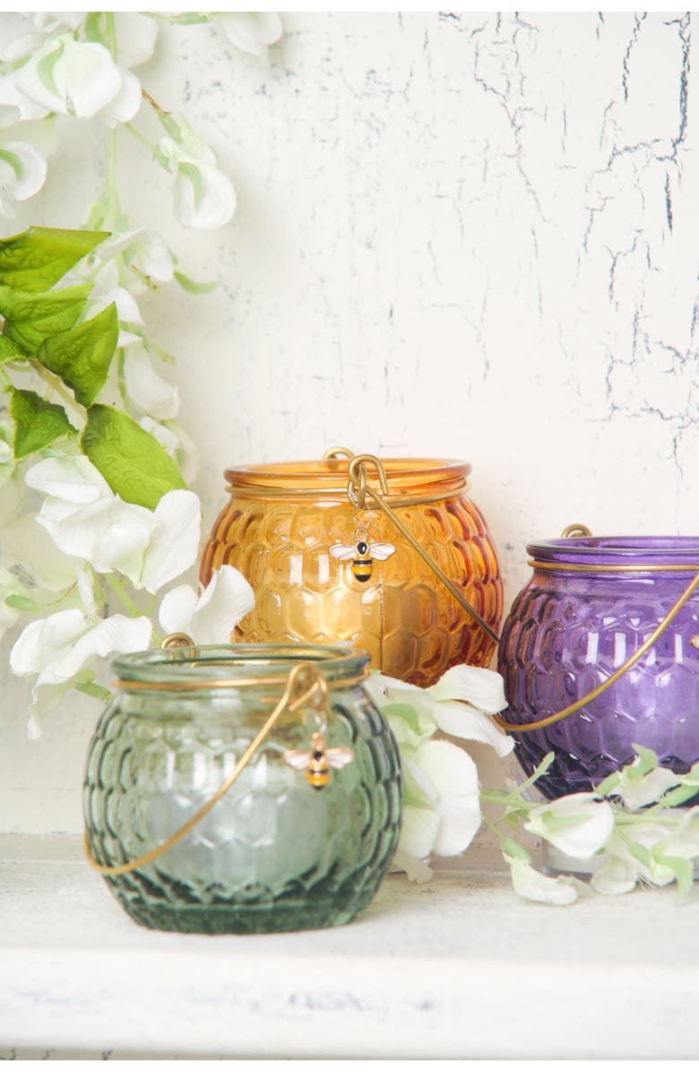 C&F Home Spring Assortment of 3 Candle Holders, Alternate, color, Orange