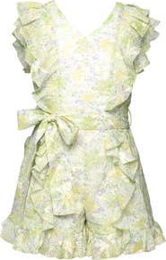 Truly Me Kids' Floral Ruffle Romper