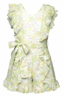 Kids' Floral Ruffle Romper