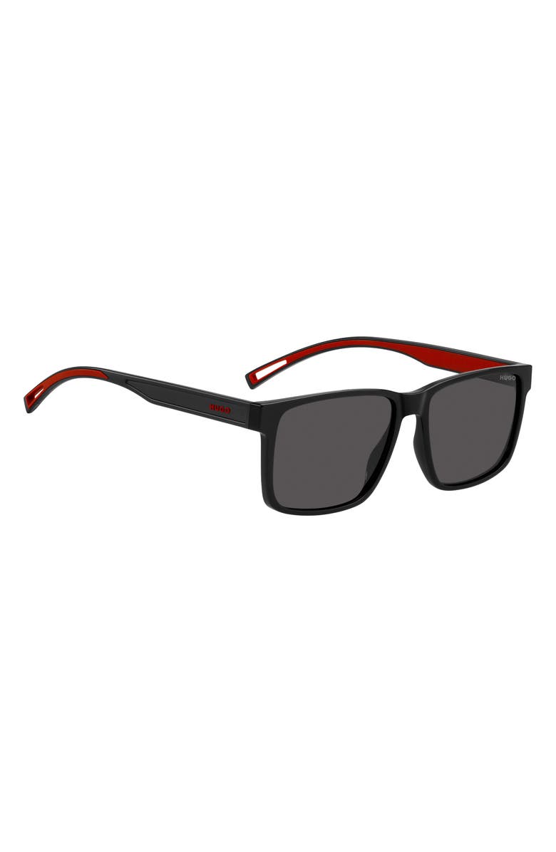 BOSS 57mm Navigator Sunglasses, Alternate, color, Black/ Grey