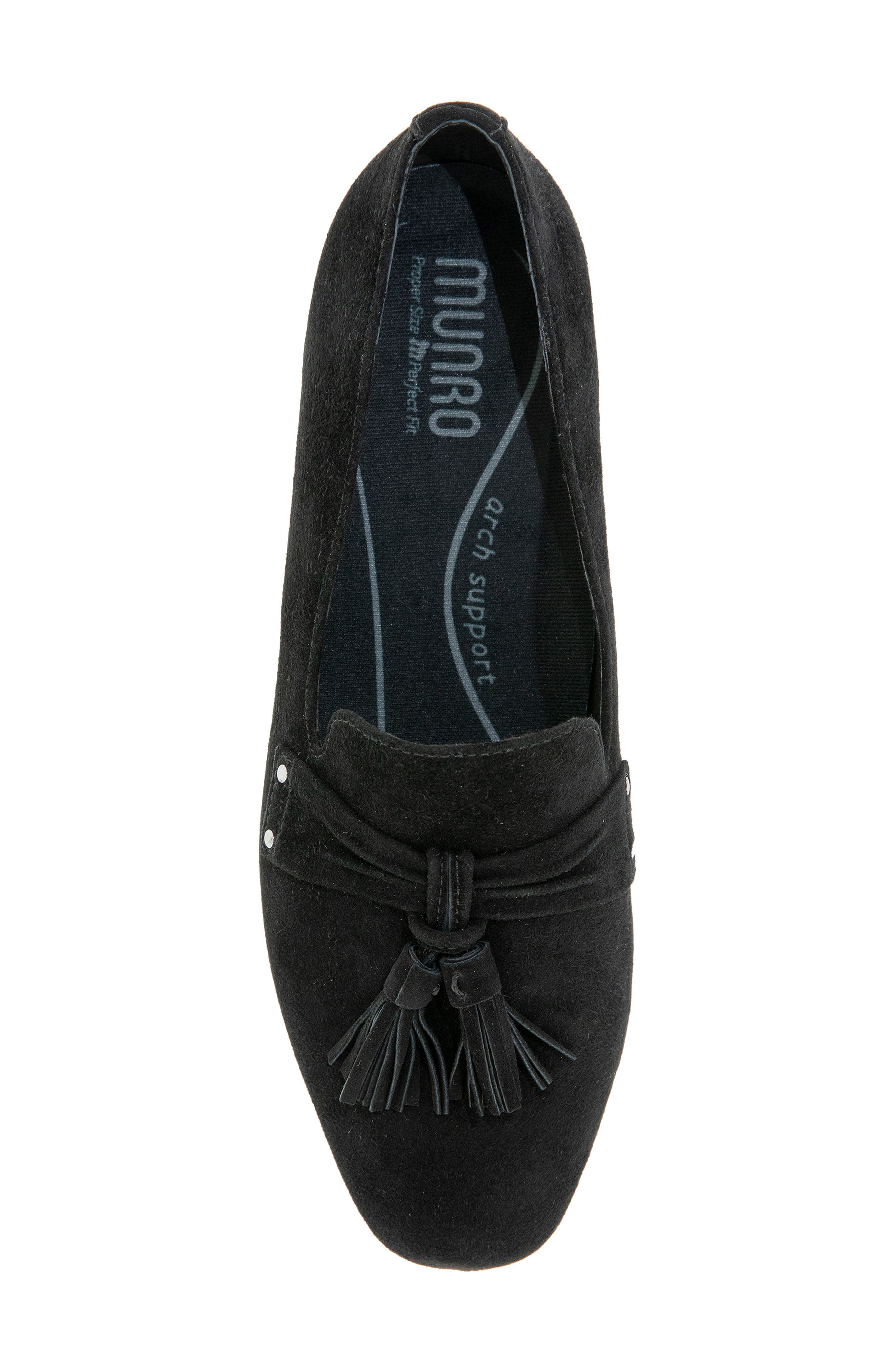 Ember Leather Loafer, Alternate, color, BLACK SUEDE