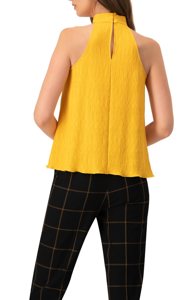 IVONNE Halter Neck Sleeveless Blouse, Alternate, color, Yellow