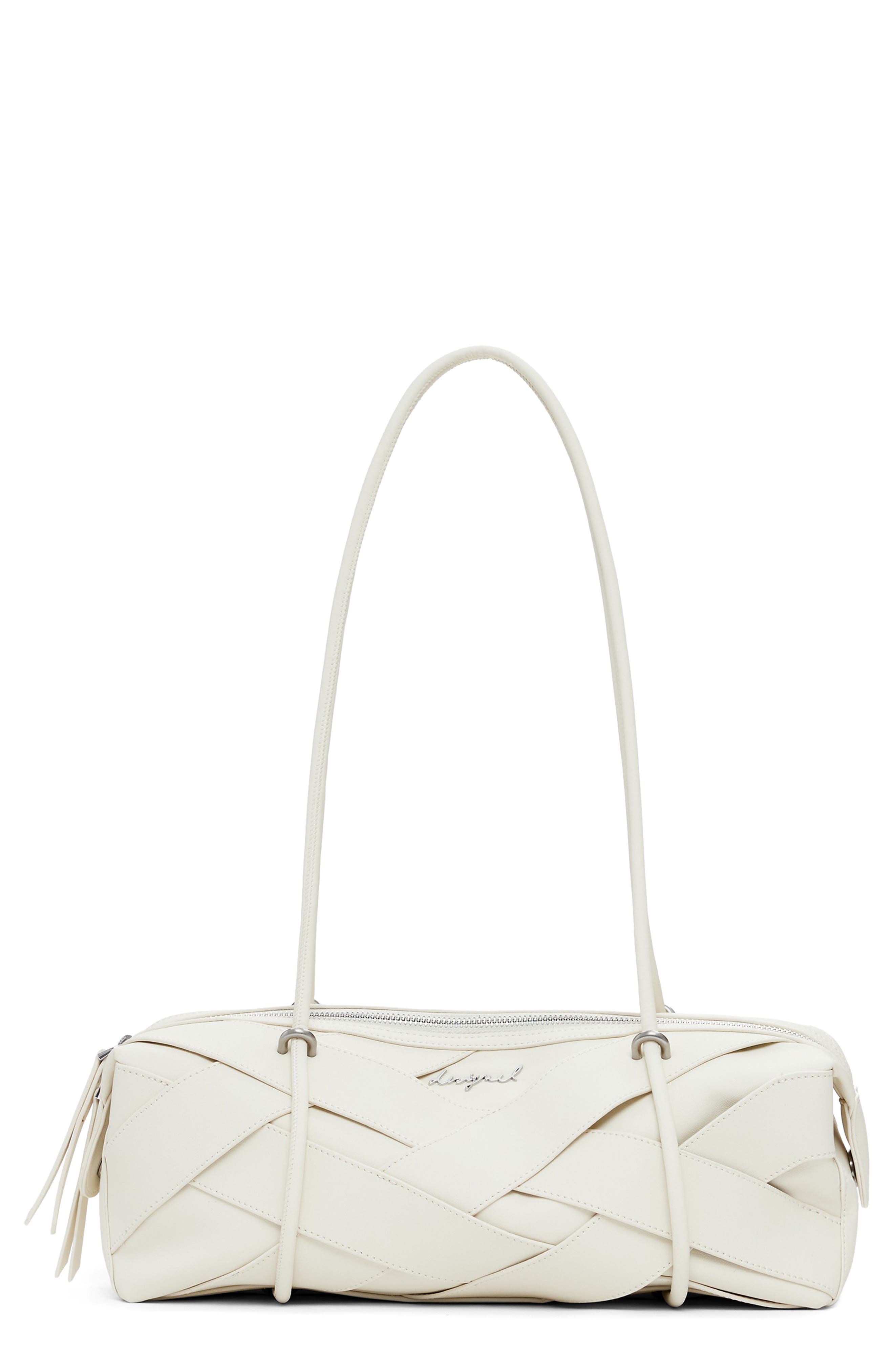 Desigual Woven Shoulder Bag, Main, color, Solid