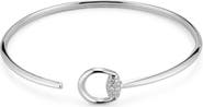 Gucci Horsebit Diamond Cuff Bracelet