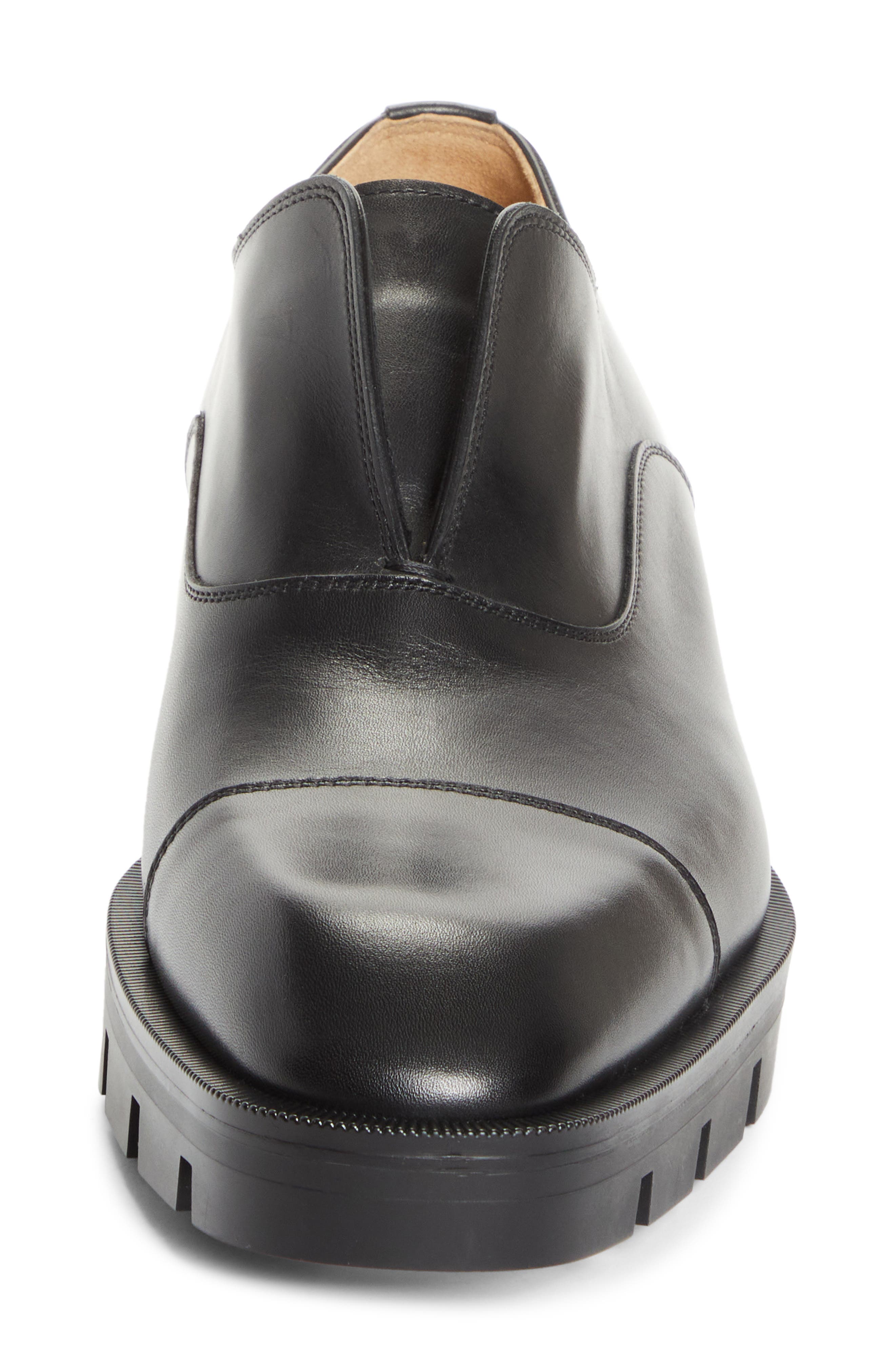 Christian Louboutin Alpha Lion Cap Toe Slip-On, Alternate, color, Black