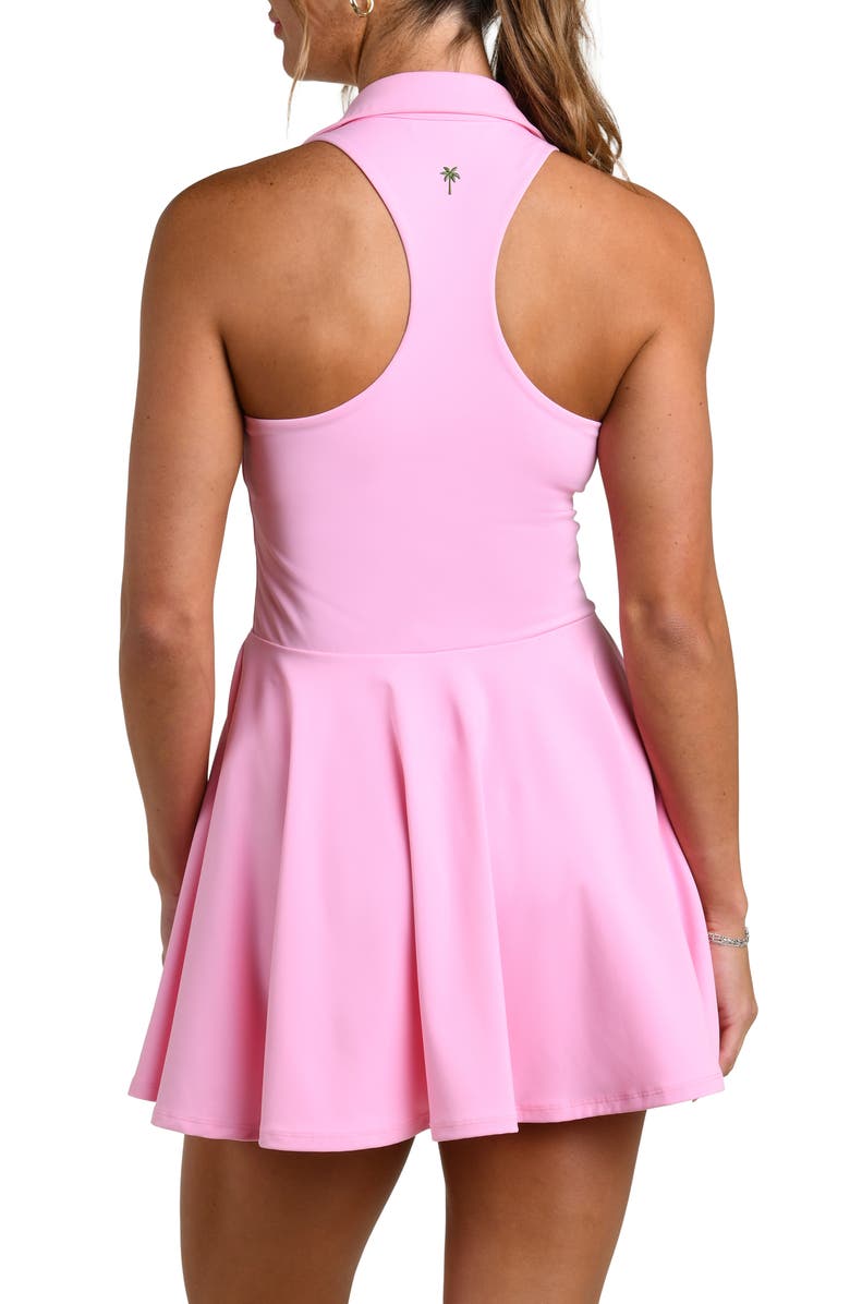La Blanca Racerback Tennis Dress, Alternate, color, Strawberry