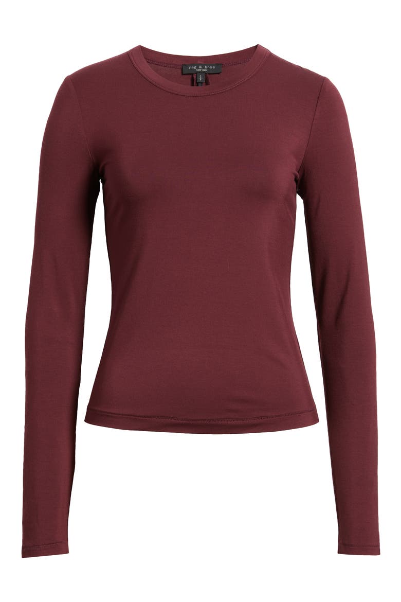 Luca Long Sleeve Jersey T-Shirt, Alternate, color, WINE