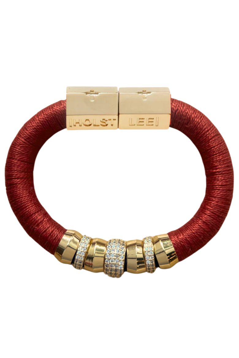 Luxe Colorblock Bracelet, Main, color, Rust