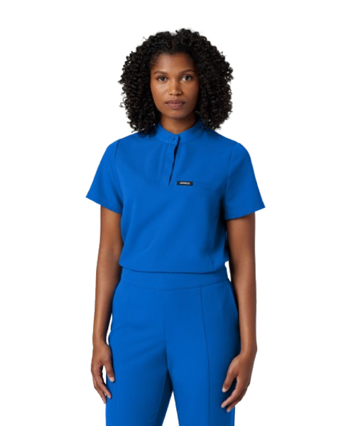 Savi Women's 1-Pocket Classic Banded Collar Scrub Top