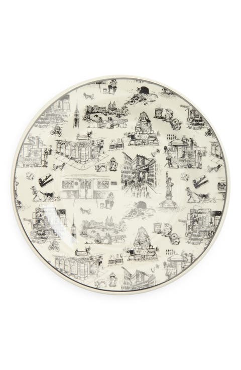 NYC Toile Dinner Plate