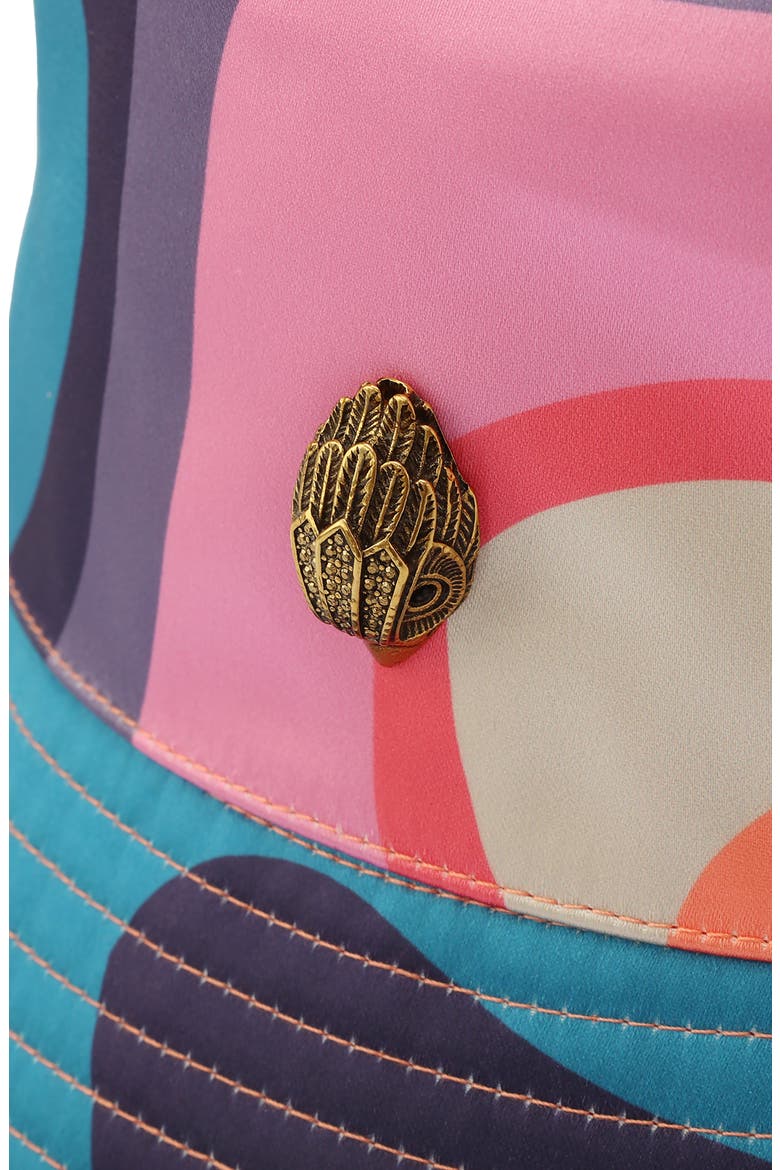 Wave Print Bucket Hat, Alternate, color, RAINBOW