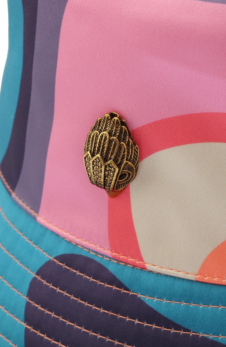 Kurt Geiger London Wave Print Bucket Hat, Alternate, color, Rainbow