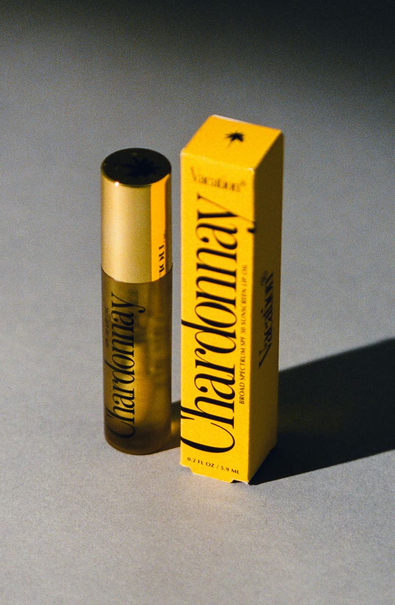 Vacation Chardonnay Lip Oil SPF 30, Alternate, color,