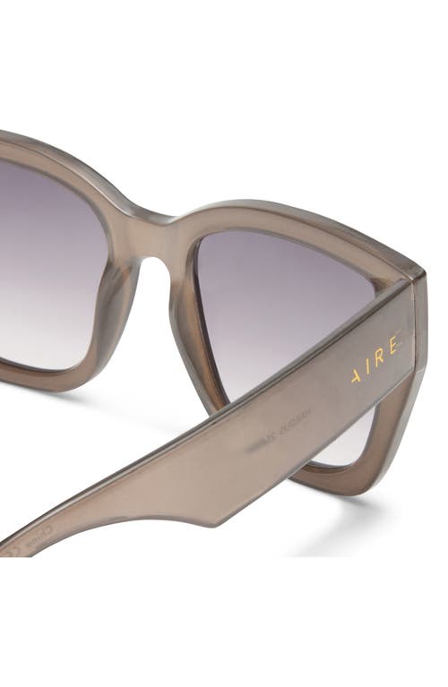 Aire Haedus 53mm Gradient Square Sunglasses In Pewter/smoke Grad