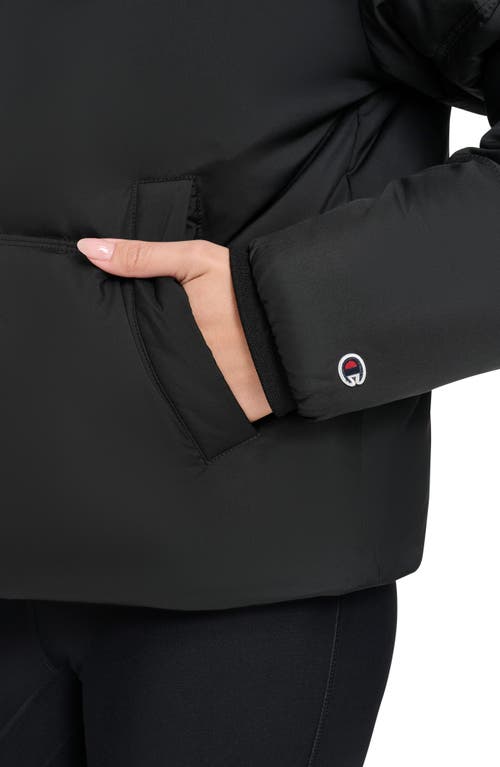 Champion Shawl Collar Puffer Jacket In Black