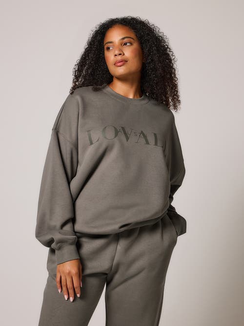 LOVALL ALL SZN Organic Oversized Sweatshirt Four in Slate Green  product