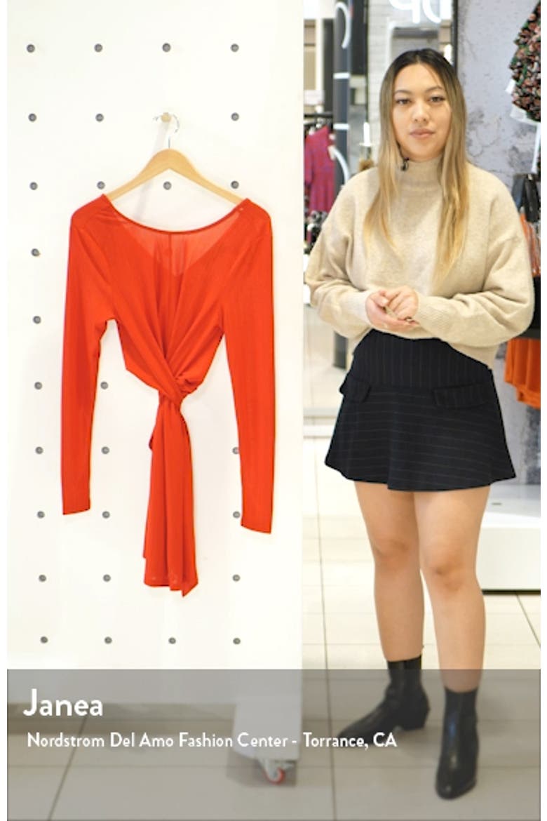 Faith Long Sleeve Tie Waist Minidress video