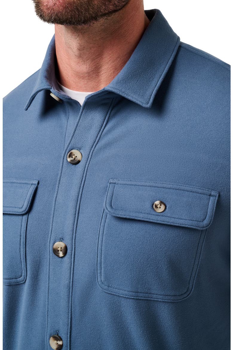Polar Fleece Shirt Jacket, Alternate, color, BERING SEA