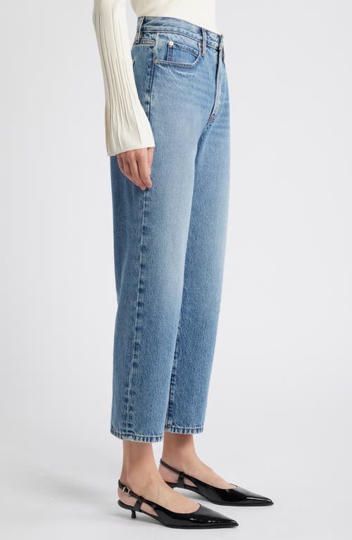 Frame The Hang High Waist Ankle Straight Leg Jeans In Seattle