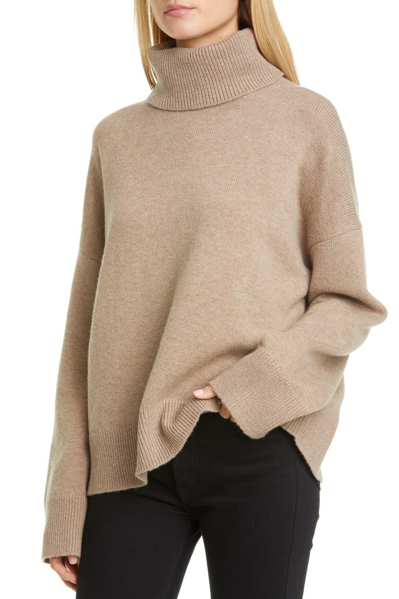 Bell Sleeve Wool & Cashmere Sweater, Alternate, color, TAUPE