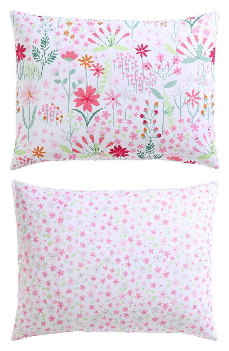Laura Ashley Sunshine Flowers Comforter Set, Alternate, color, Bright Pink