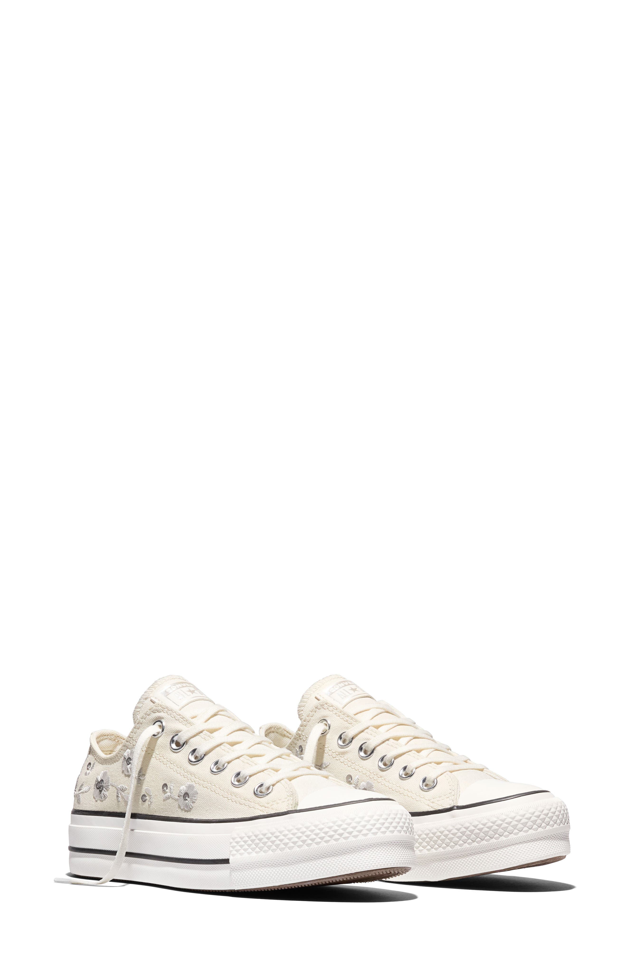 Chuck Taylor® All Star® Lift Platform Sneaker, Alternate, color, VINTAGE WHITE/ BARELY GREY