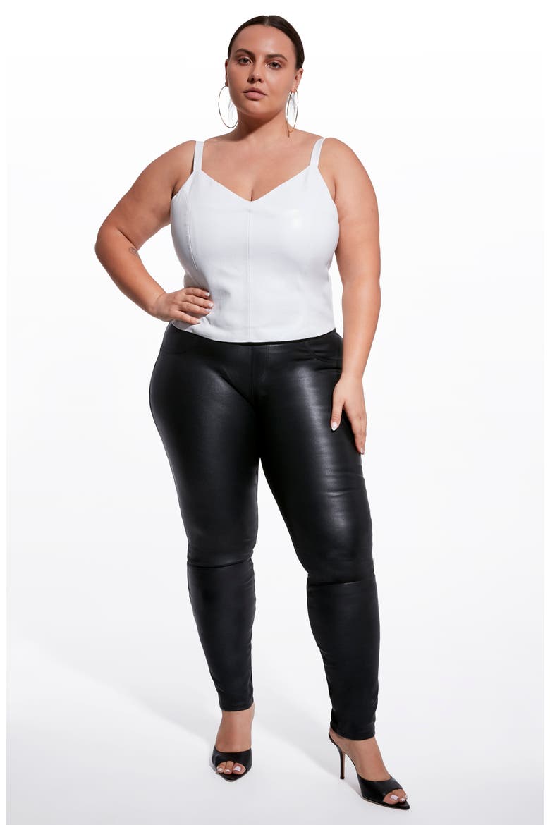 Reagan Recycled Leather Tank, Alternate, color, WHITE