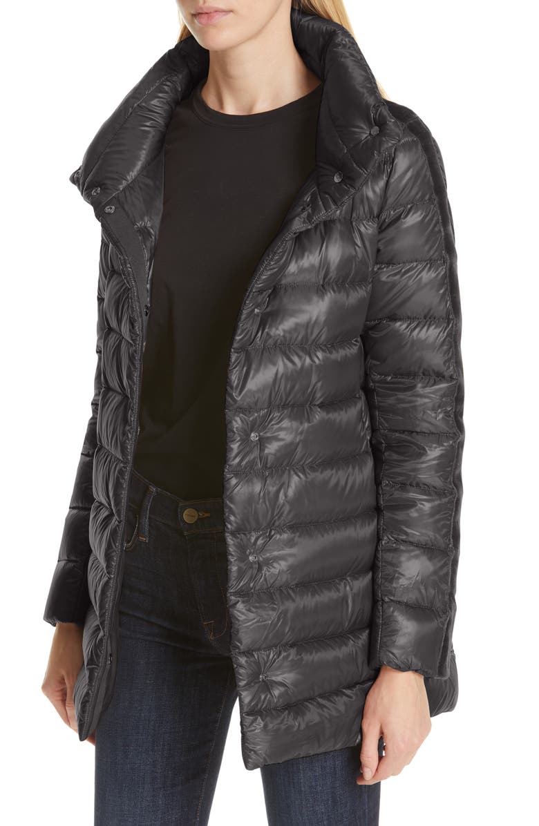 Herno High/Low Quilted Down Puffer Coat with Removable Hooded Inset, Alternate, color,