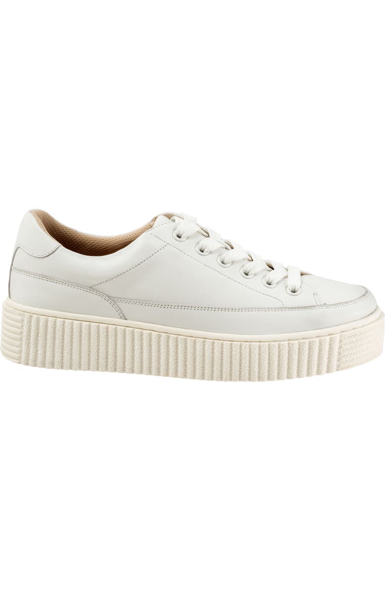 Trotters Baylor Platform Sneaker, Alternate, color, White
