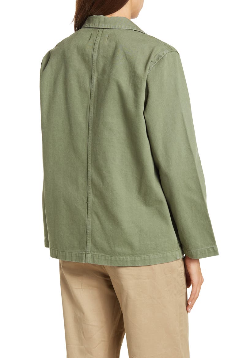 Britt Work Recycled Cotton Jacket, Alternate, color, SAGE