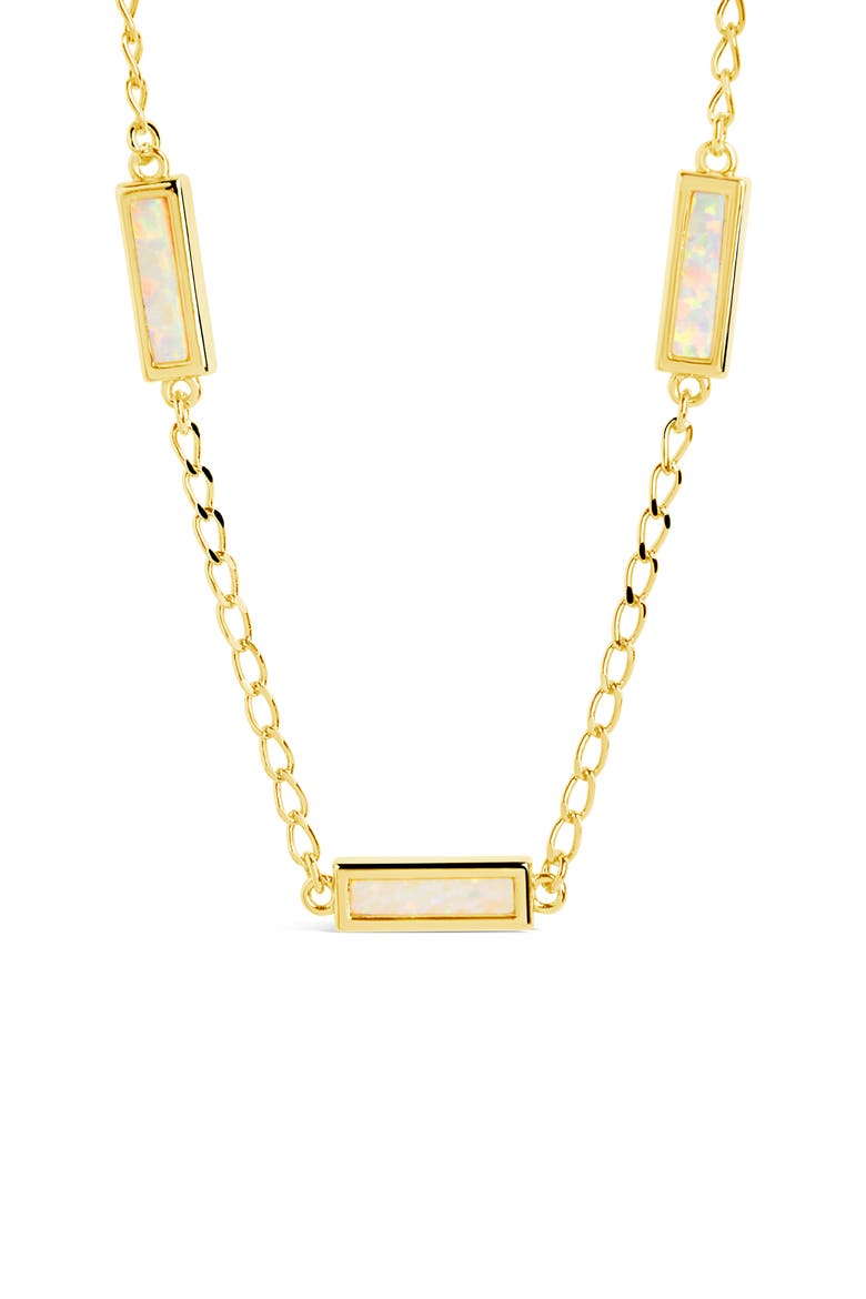 Pavati Opal Necklace, Alternate, color, GOLD