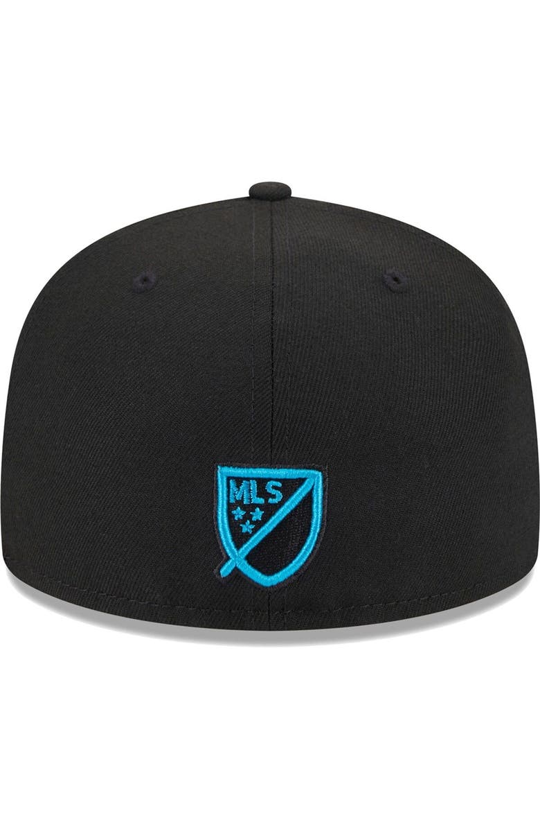 New Era Men's New Era Black Charlotte FC Patch 59FIFTY Fitted Hat, Alternate, color, Black