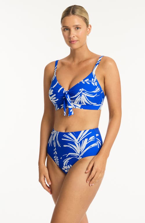 Sea Level Tradewind Tie Front Dd- & E-cup Bikini Top