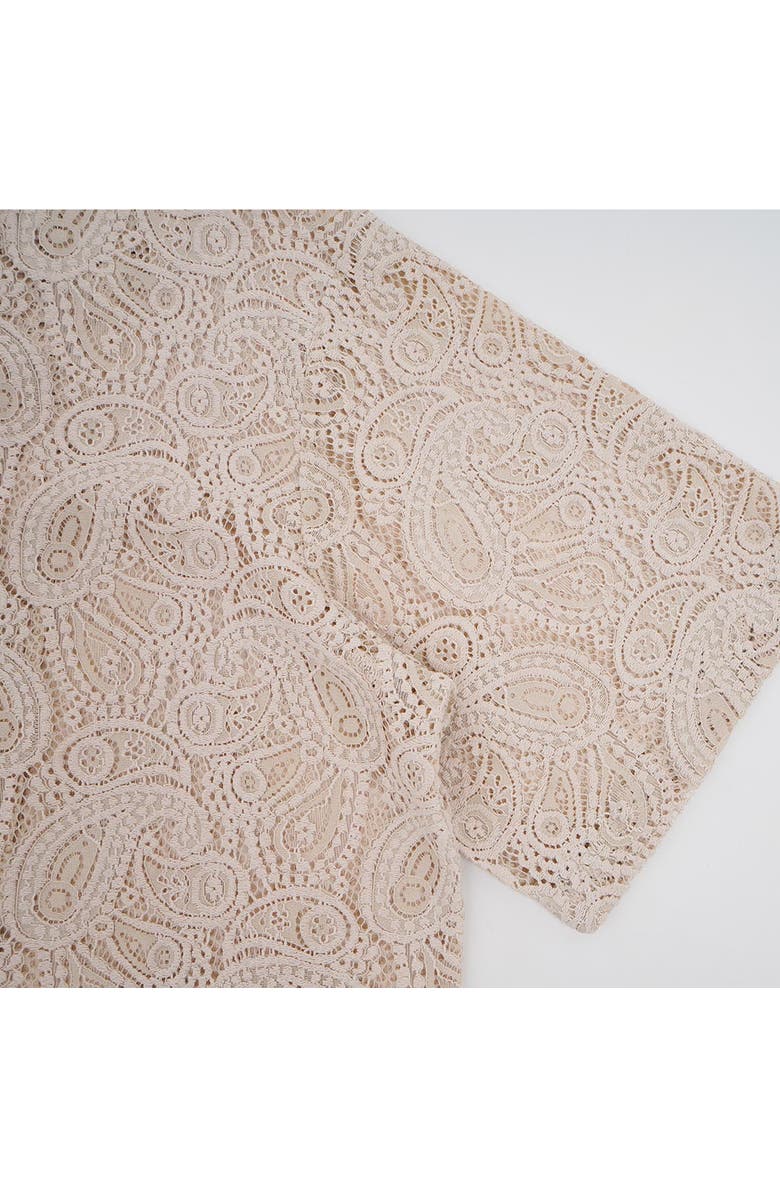 VERYRARE Paisleys Crochet Shirt, Alternate, color, Beige