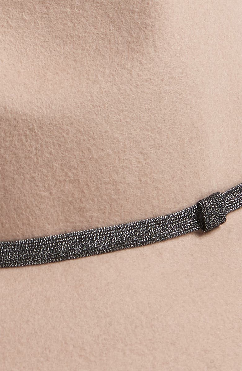 Treasure & Bond Metallic Band Wool Felt Panama Hat, Alternate, color, 